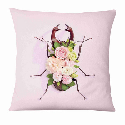 Afiș publicitar creativ Pernă cu imprimeu animal proaspăt Pernă decorativă Decorat pentru canapea Pernă 45*45cm Almofadas 45*45