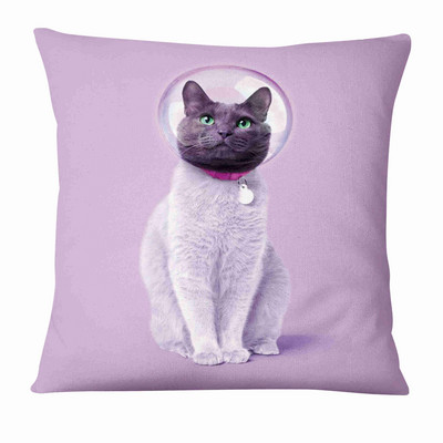 Afiș publicitar creativ Pernă cu imprimeu animal proaspăt Pernă decorativă Decorat pentru canapea Pernă 45*45cm Almofadas 45*45