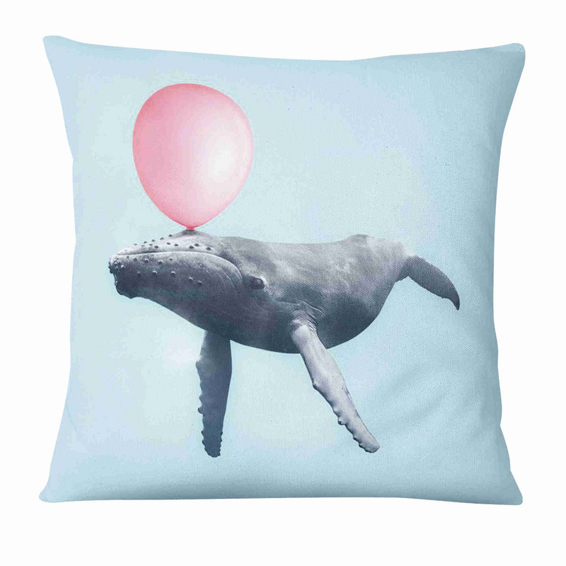 Afiș publicitar creativ Pernă cu imprimeu animal proaspăt Pernă decorativă Decorat pentru canapea Pernă 45*45cm Almofadas 45*45