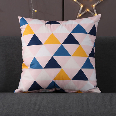 Nordic crna bijela jastučnica jednostavan ukras za dnevnu sobu Jastuk za struk Kratki plišani jastuk za kauč Skriveni patentni zatvarač 45*45cm