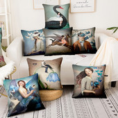 Otthoni Párnák Dekoráció Nordic Dreaming Girls Párna Dekoratív Párna Almofadas Decorativas Para Sofa Dob párna 45*45cm