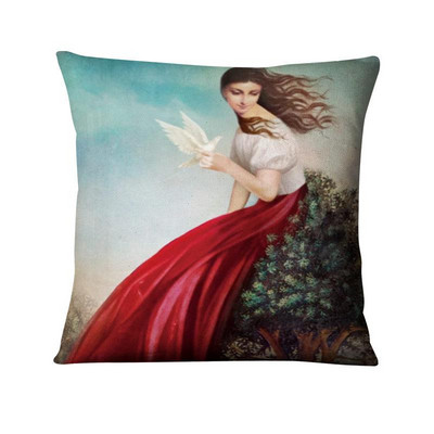Otthoni Párnák Dekoráció Nordic Dreaming Girls Párna Dekoratív Párna Almofadas Decorativas Para Sofa Dob párna 45*45cm