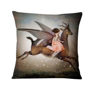Otthoni Párnák Dekoráció Nordic Dreaming Girls Párna Dekoratív Párna Almofadas Decorativas Para Sofa Dob párna 45*45cm