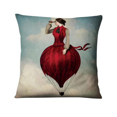 Otthoni Párnák Dekoráció Nordic Dreaming Girls Párna Dekoratív Párna Almofadas Decorativas Para Sofa Dob párna 45*45cm