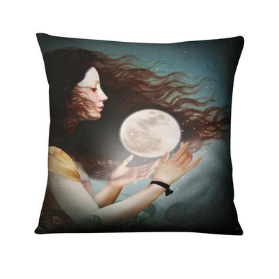Otthoni Párnák Dekoráció Nordic Dreaming Girls Párna Dekoratív Párna Almofadas Decorativas Para Sofa Dob párna 45*45cm