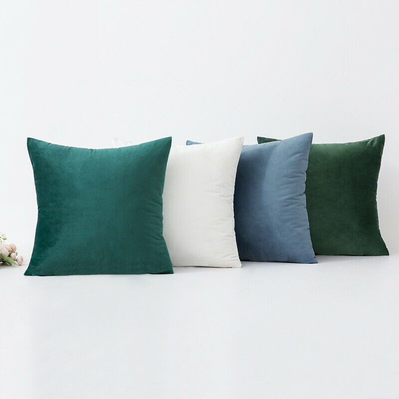 Bársonyos hangulatos párnahuzat autósüléshez dekoratív párnák smaragdzöld kanapé párnahuzat 40x40 Housse De Coussin lakberendezés