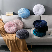 Pastoralni stil Okrugli jastuk za sjedalo/naslon Jastuk za kauč Jastuk za kauč od baršunaste tkanine Pouf za bacanje Cojines Decorativos Para Sofa