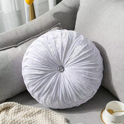 Pastoralni stil Okrugli jastuk za sjedalo/naslon Jastuk za kauč Jastuk za kauč od baršunaste tkanine Pouf za bacanje Cojines Decorativos Para Sofa