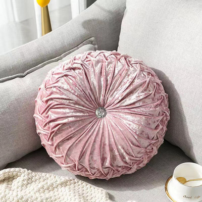Pastoralni stil Okrugli jastuk za sjedalo/naslon Jastuk za kauč Jastuk za kauč od baršunaste tkanine Pouf za bacanje Cojines Decorativos Para Sofa