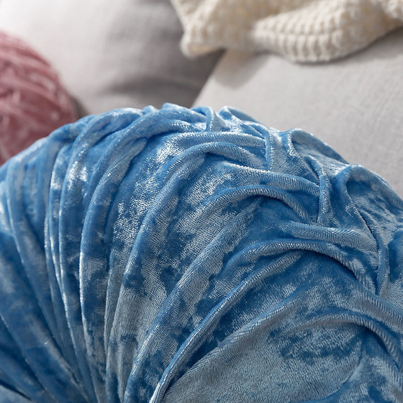 Pastoralni stil Okrugli jastuk za sjedalo/naslon Jastuk za kauč Jastuk za kauč od baršunaste tkanine Pouf za bacanje Cojines Decorativos Para Sofa