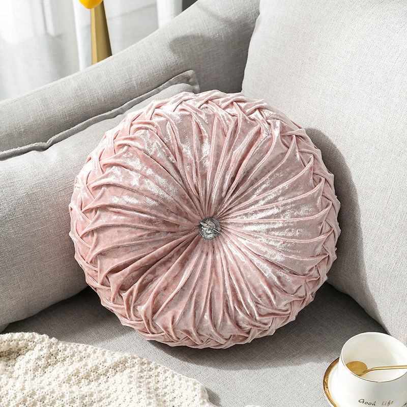 Pastoralni stil Okrugli jastuk za sjedalo/naslon Jastuk za kauč Jastuk za kauč od baršunaste tkanine Pouf za bacanje Cojines Decorativos Para Sofa