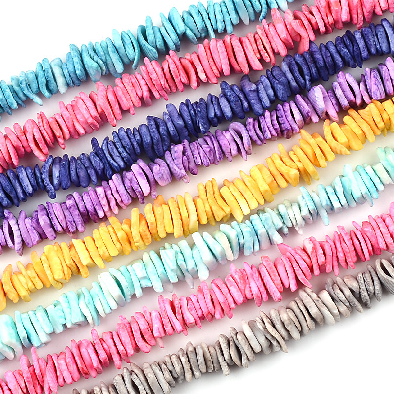 8 ~ 10 mm nepravilne četvrtaste školjkaste razmaknice perle od prirodnog dragulja poludragog kamena perle diy ogrlica narukvica izrada nakita