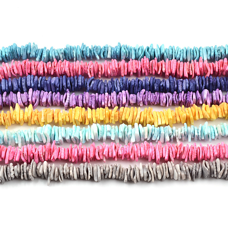 8 ~ 10 mm nepravilne četvrtaste školjkaste razmaknice perle od prirodnog dragulja poludragog kamena perle diy ogrlica narukvica izrada nakita