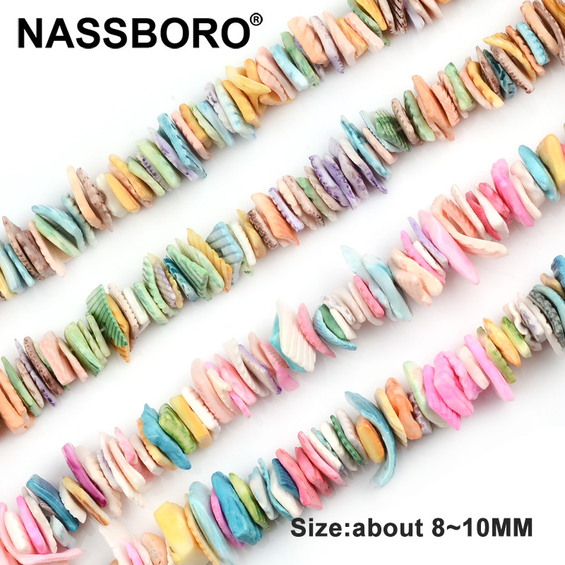 8 ~ 10 mm nepravilne četvrtaste školjkaste razmaknice perle od prirodnog dragulja poludragog kamena perle diy ogrlica narukvica izrada nakita