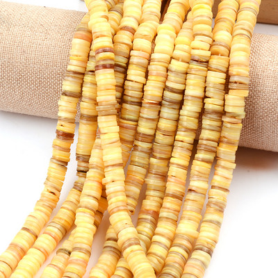 Mărgele distanțiere cu mărgele Heishi din coajă naturală de 7-8 mm Mărgele din coajă naturală de culoare vopsită pentru realizarea de bijuterii, brățări sau colier