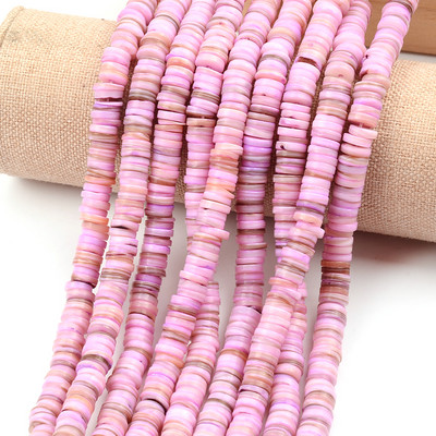 Mărgele distanțiere cu mărgele Heishi din coajă naturală de 7-8 mm Mărgele din coajă naturală de culoare vopsită pentru realizarea de bijuterii, brățări sau colier