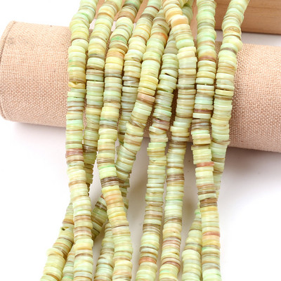 Mărgele distanțiere cu mărgele Heishi din coajă naturală de 7-8 mm Mărgele din coajă naturală de culoare vopsită pentru realizarea de bijuterii, brățări sau colier