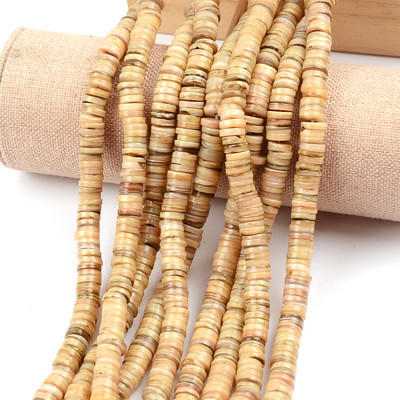 Mărgele distanțiere cu mărgele Heishi din coajă naturală de 7-8 mm Mărgele din coajă naturală de culoare vopsită pentru realizarea de bijuterii, brățări sau colier