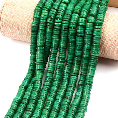 Mărgele distanțiere cu mărgele Heishi din coajă naturală de 7-8 mm Mărgele din coajă naturală de culoare vopsită pentru realizarea de bijuterii, brățări sau colier