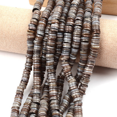 Mărgele distanțiere cu mărgele Heishi din coajă naturală de 7-8 mm Mărgele din coajă naturală de culoare vopsită pentru realizarea de bijuterii, brățări sau colier