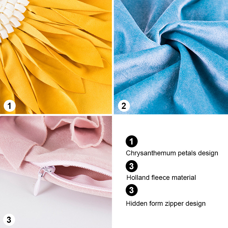 Cvjetna jastučnica Ukrasna jastučnica Bacita jastučnica Luksuzni cvijet tratinčice Kućni dekor Dnevni boravak Jastučnica za kauč