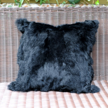 CX-D-17 Διακοσμητικά μαξιλάρια για καναπέ Φανταχτερό από αληθινή γούνα κουνελιού συνονθύλευμα φτηνής σχεδίασης μαξιλαροθήκη