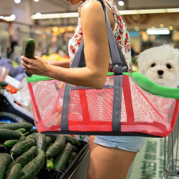 Pet Travel Carrier Dog Меки носачки с презрамка за рамо Практична лична ежедневна чанта Go Bag Пере се Pet Travel Carrier за