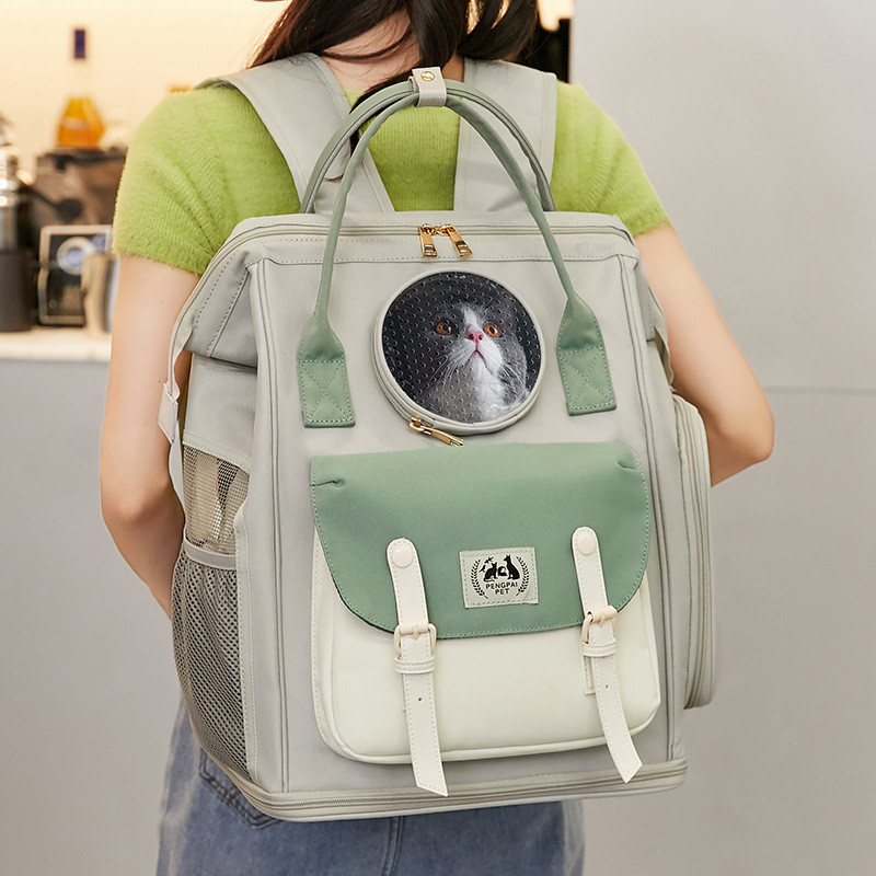 Prozračni ruksak za mačke, male pse, torbe za prijevoz na otvorenom, torbe za kućne ljubimce velikog kapaciteta, torbe za rame, transportere za štene, mače