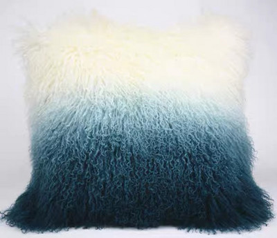 CX-D-04 Super mekana plišana navlaka za jastuk za sjedalo od pravog mongolskog janjećeg krzna slatka navlaka za jastuk za stolicu