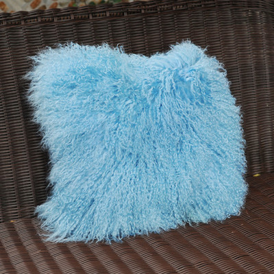 CX-D-04 Super mekana plišana navlaka za jastuk za sjedalo od pravog mongolskog janjećeg krzna slatka navlaka za jastuk za stolicu