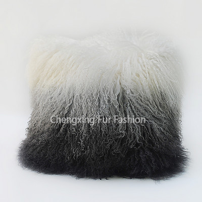 CX-D-04 Super mekana plišana navlaka za jastuk za sjedalo od pravog mongolskog janjećeg krzna slatka navlaka za jastuk za stolicu