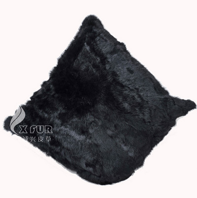 Besplatna dostava CX-D-59 40x60cm Jastučnica od zečjeg krzna prirodne smeđe boje ~Dropska dostava