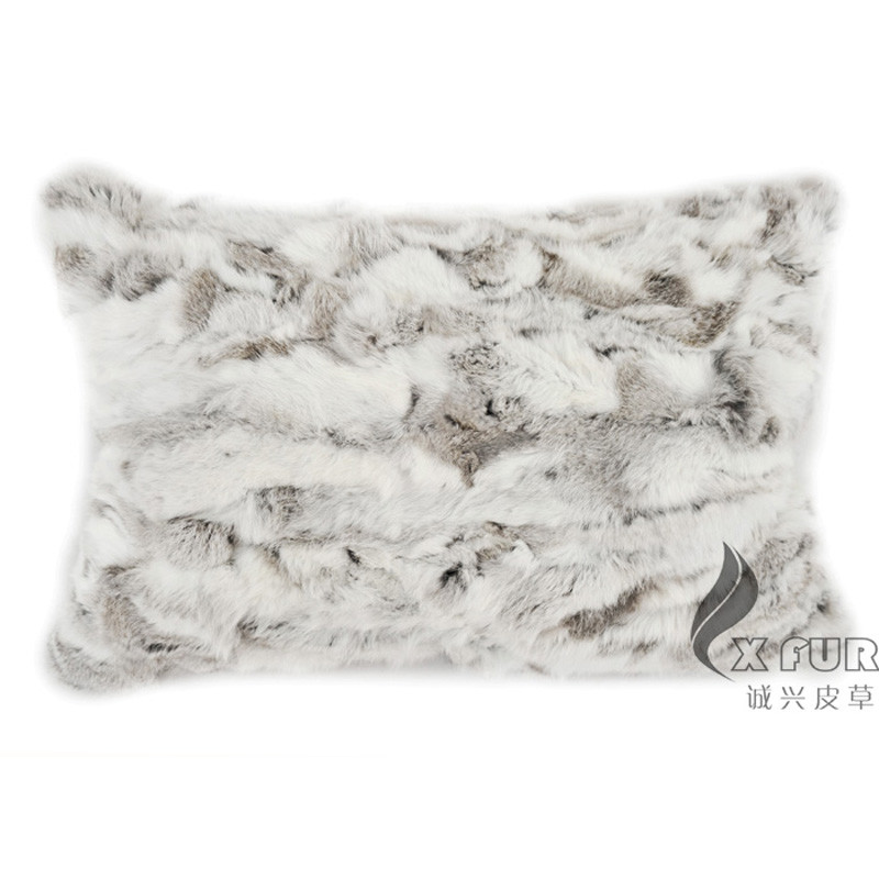 Besplatna dostava CX-D-59 40x60cm Jastučnica od zečjeg krzna prirodne smeđe boje ~Dropska dostava