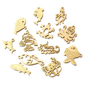 5 kom/lot Morske školjke od nehrđajućeg čelika Privjesci Ocean Privjesci Morska zvijezda Anklet Narukvica Ogrlica DIY Ručno izrađeni dodaci Obrt