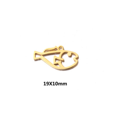 5 kom/lot Morske školjke od nehrđajućeg čelika Privjesci Ocean Privjesci Morska zvijezda Anklet Narukvica Ogrlica DIY Ručno izrađeni dodaci Obrt