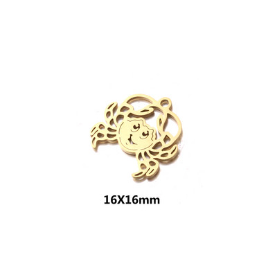 5 kom/lot Morske školjke od nehrđajućeg čelika Privjesci Ocean Privjesci Morska zvijezda Anklet Narukvica Ogrlica DIY Ručno izrađeni dodaci Obrt