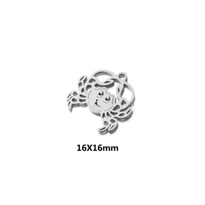 5 kom/lot Morske školjke od nehrđajućeg čelika Privjesci Ocean Privjesci Morska zvijezda Anklet Narukvica Ogrlica DIY Ručno izrađeni dodaci Obrt