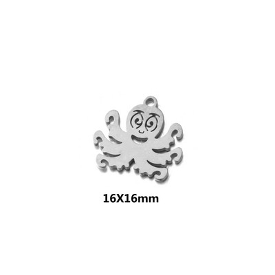 5 kom/lot Morske školjke od nehrđajućeg čelika Privjesci Ocean Privjesci Morska zvijezda Anklet Narukvica Ogrlica DIY Ručno izrađeni dodaci Obrt