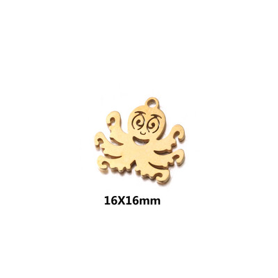 5 kom/lot Morske školjke od nehrđajućeg čelika Privjesci Ocean Privjesci Morska zvijezda Anklet Narukvica Ogrlica DIY Ručno izrađeni dodaci Obrt