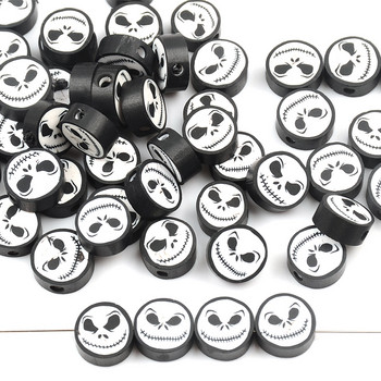 Halloween Series Devil Head Polymer Clay Beads Skulls Shape Loose Spacer Beads for Jewelry Making DIY jewelry αξεσουάρ