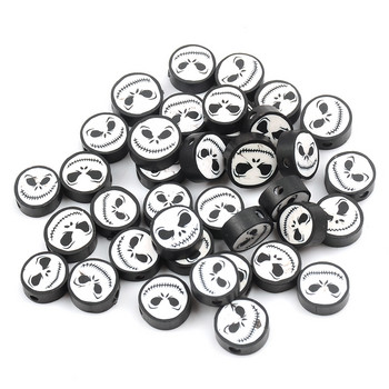 Halloween Series Devil Head Polymer Clay Beads Skulls Shape Loose Spacer Beads for Jewelry Making DIY jewelry αξεσουάρ