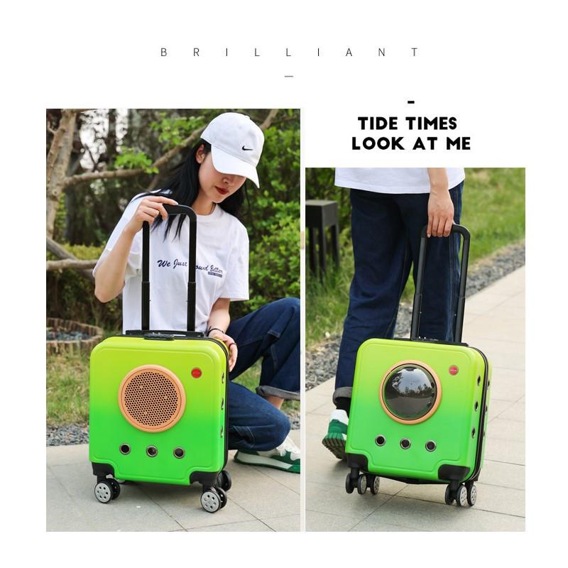 Torba za mačke Prijenosna kolica za kućne ljubimce Pas Mačka Prtljaga PC Velikog kapaciteta Brava s kodiranom bravom Torbica za letenje Nosači za prijevoz mačaka za kućne ljubimce