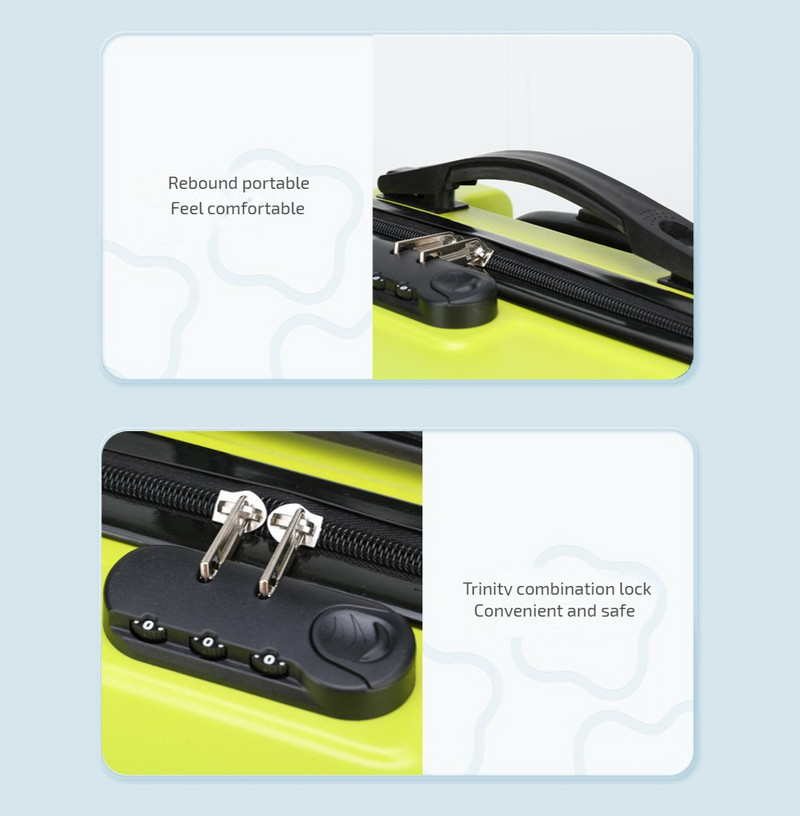 Torba za mačke Prijenosna kolica za kućne ljubimce Pas Mačka Prtljaga PC Velikog kapaciteta Brava s kodiranom bravom Torbica za letenje Nosači za prijevoz mačaka za kućne ljubimce