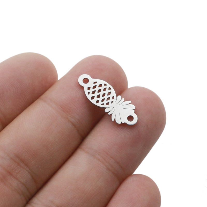 5 kom/lot Zlatna narukvica s konektorom od nehrđajućeg čelika u obliku ananasa DIY Nalaz za nakit Komponente Metalne naušnice za izradu dodataka