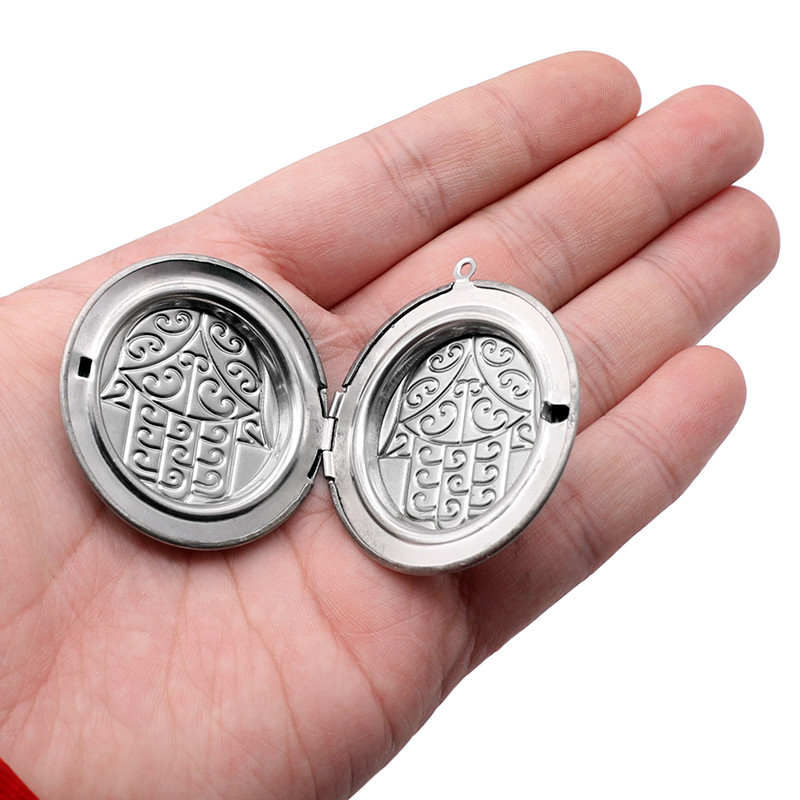 Σχέδια από ανοξείδωτο χάλυβα Σκαλιστά Στρογγυλή Κορνίζα Κρεμαστό Κολιέ Γούρια Κολιέ μενταγιόν Γυναικεία Ανδρικά κοσμήματα Προμήθειες κατασκευής