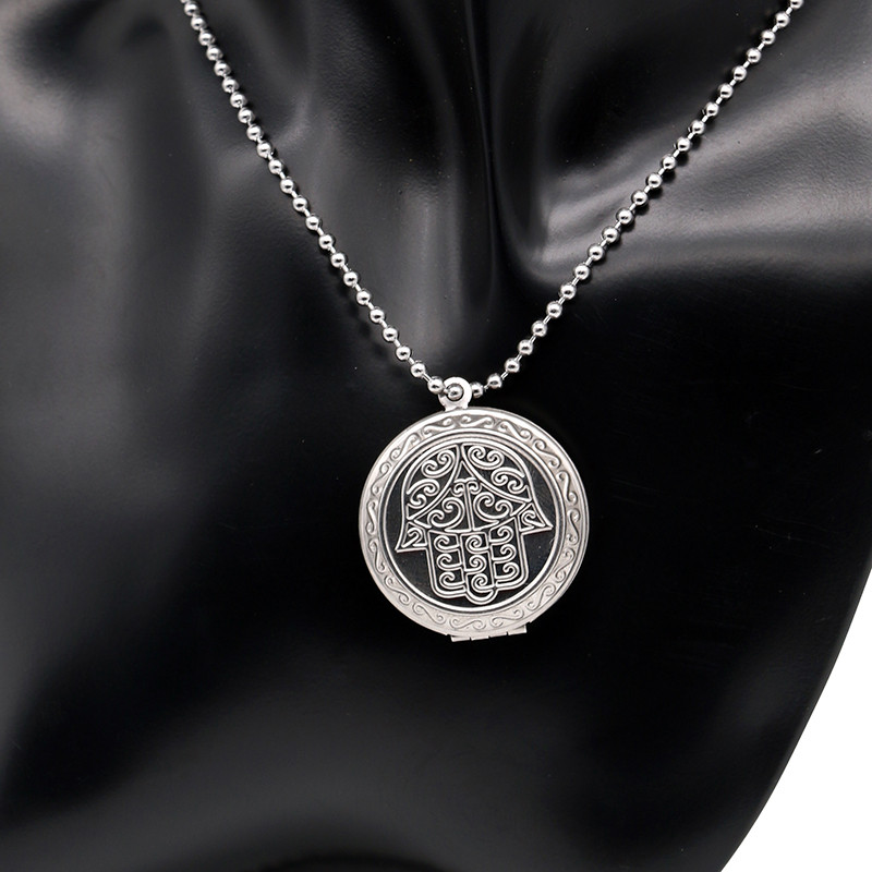 Σχέδια από ανοξείδωτο χάλυβα Σκαλιστά Στρογγυλή Κορνίζα Κρεμαστό Κολιέ Γούρια Κολιέ μενταγιόν Γυναικεία Ανδρικά κοσμήματα Προμήθειες κατασκευής