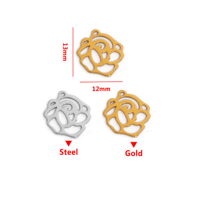 20 komada kruna od nehrđajućeg čelika, leptir od perja, više stilova, privjesak s malim listovima, DIY ogrlica, narukvica za izradu nakita