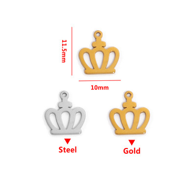 20 komada kruna od nehrđajućeg čelika, leptir od perja, više stilova, privjesak s malim listovima, DIY ogrlica, narukvica za izradu nakita