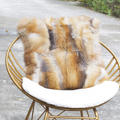 Besplatna dostava CX-D-52 Novi proizvodi Veleprodaja jastučnice od patchwork lisičjeg krzna