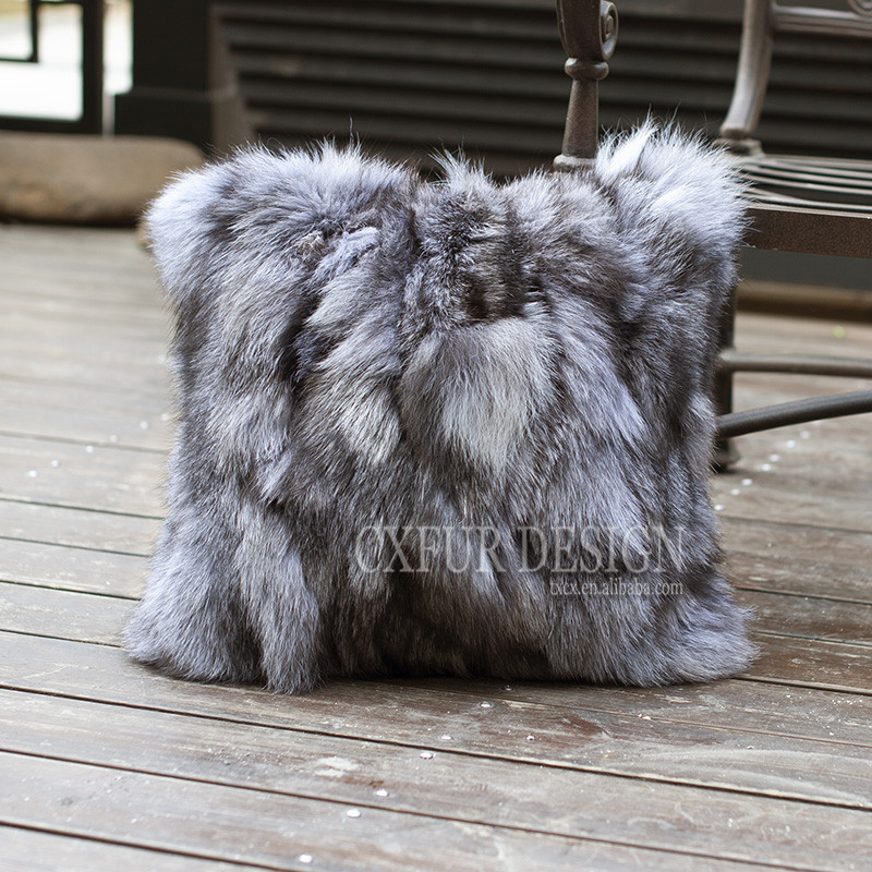 Besplatna dostava CX-D-52 Novi proizvodi Veleprodaja jastučnice od patchwork lisičjeg krzna